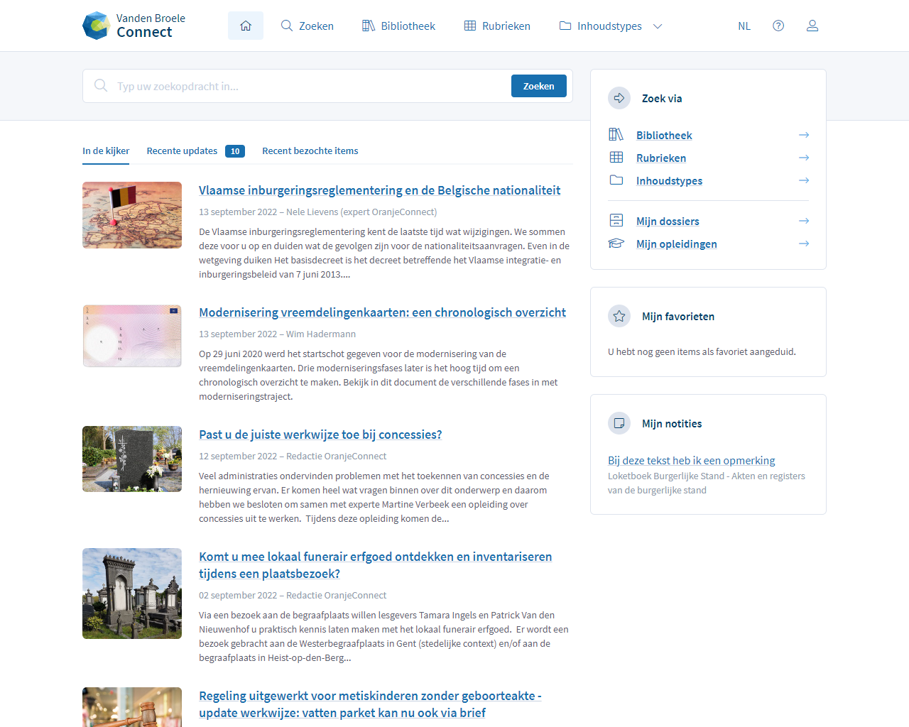 Oranjeconnect Online Bibliotheek Feature Nieuws